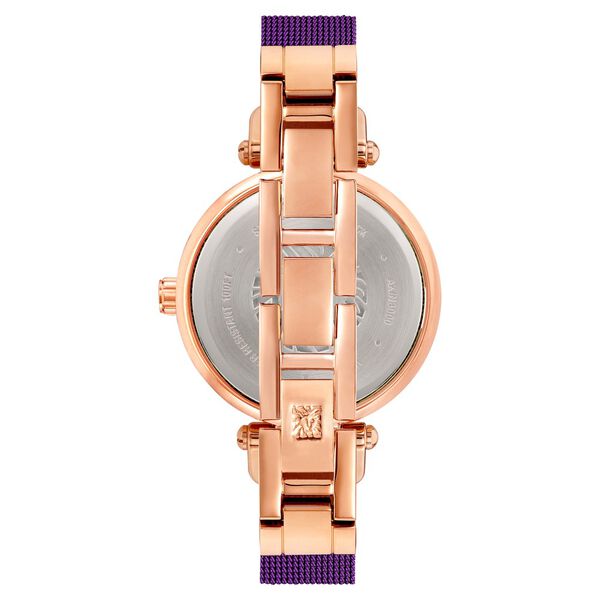 Anne Klein Quartz Analog Purple Dial Stainless Steel Strap Watch for Women - image number 2
