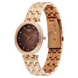 Titan Raga DEC Blaze Quartz Analog Brown Mother Of Pearl Dial Rose Gold Metal Strap Watch For Women - image number 2