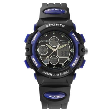 Zoop Zoop Ana-Digi Quartz Digital Black Dial Plastic Strap Watch For Kids
