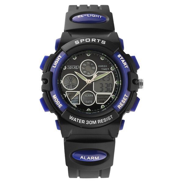 Zoop Zoop Ana-Digi Quartz Digital Black Dial Plastic Strap Watch For Kids - image number 0