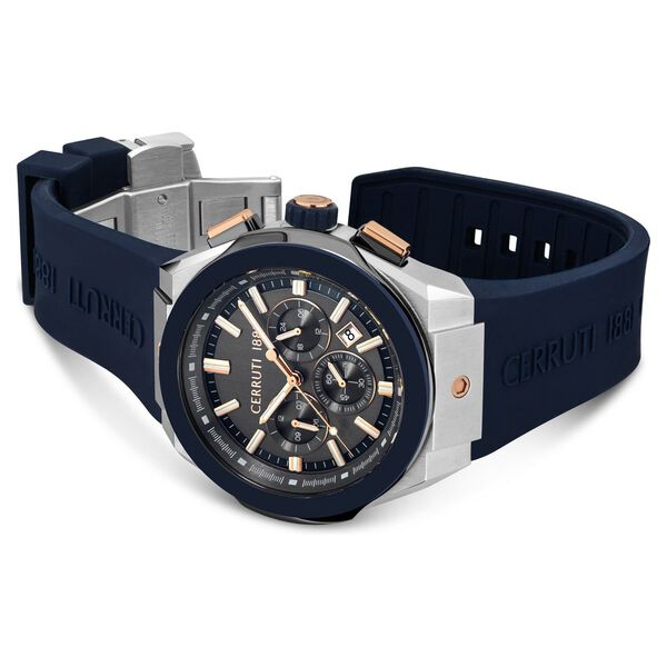 Cerruti 1881 Grey Dial Silicone Strap Watch for Men - image number 3