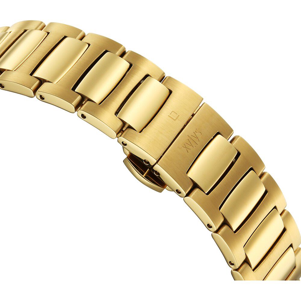 Buy Online Xylys Quartz Analog with Date Green Dial Golden