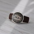 Titan Quartet Grey Dial Quartz Multifunction Stainless Steel Strap watch for Men