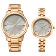 Titan Bandhan Eternal Pair Analog with Silver Dial Dual Tone Stainless Steel Strap Watch for Couples