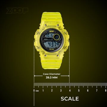 Zoop Mystic Digi Digital Watch For Boys With Transparent Green Finish From House Of Titan