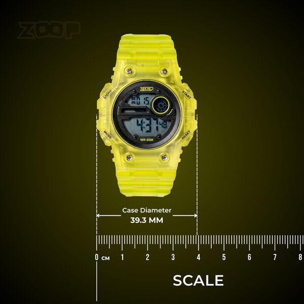Zoop Mystic Digi Digital Watch For Boys With Transparent Green Finish From House Of Titan - image number 3