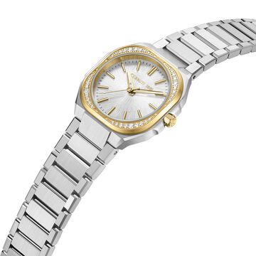 Cerruti 1881 Quartz Analog Silver Dial Silver Colour Stainless Steel Strap Watch For Women