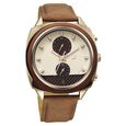 Fastrack Gelato Brown chronograph watch with Cookies n Cream dial for Guys - image number 1