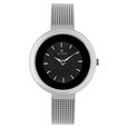 Titan Quartz Analog Silver Dial Leather Strap Watch for Women