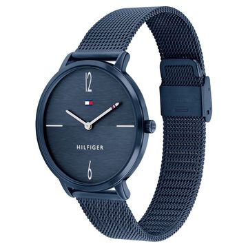Tommy Hilfiger Quartz Analog Blue Dial Stainless Steel Strap Watch for Women