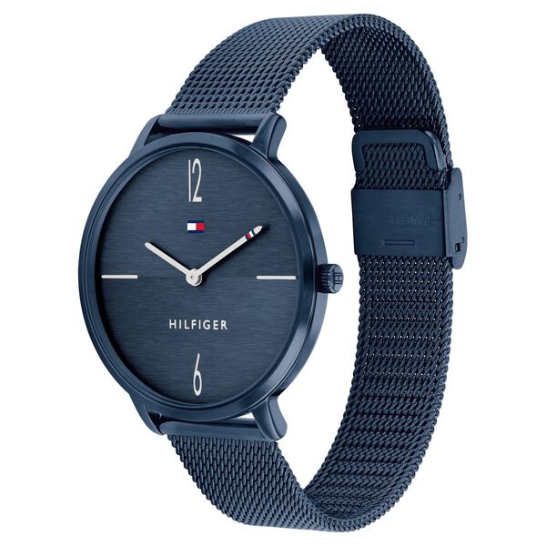 Tommy Hilfiger Quartz Analog Blue Dial Stainless Steel Strap Watch for Women - image number 1