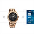 Sonata Eternia Quartz Multifunction Black Dial Metal Strap Watch For Men - image number 3