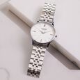 Sonata Poze Quartz Analog Blue Round Dial Two Toned Stainless Steel Strap Watch For Men