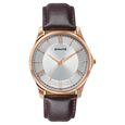 Sonata Traditional Essentials Green Dial Gold-Tone Stainless Steel Strap Watch