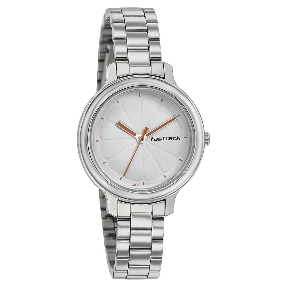 Buy Online Fastrack Denim Quartz Analog Blue Dial Stainless Steel