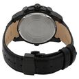 Xylys Swiss Chronograph Black Leather Strap and Black Dial Watch For Men - image number 3