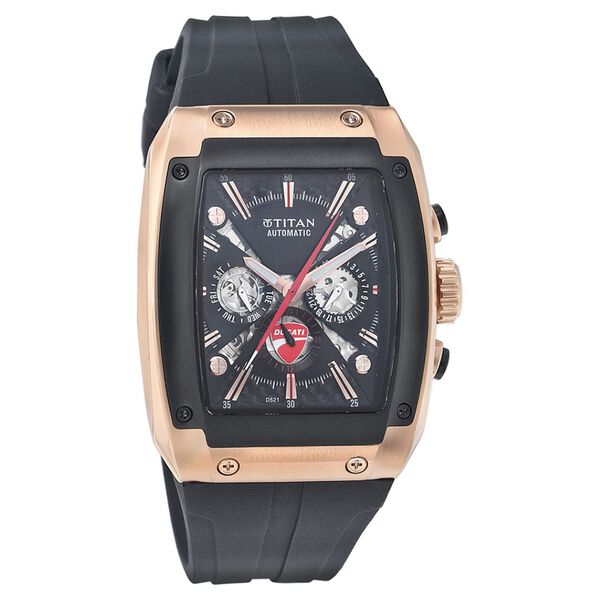 Titan Quartz Multifunction Black Dial Watch for Men - image number 0