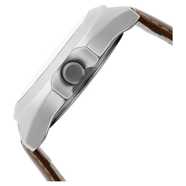 Fastrack Quartz Analog White Dial Leather Strap Watch for Guys - image number 2