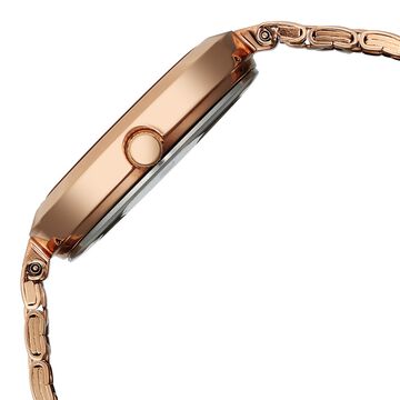 Titan Titan Karishma Quartz Analog Pink Dial Rose Gold Stainless Steel Strap Watch For Women