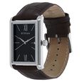 Titan Men's Urban Chic: Modernist Black Dial & Leather Strap Watch - image number 1