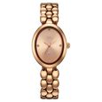 Vyb Enigma By Fastrack Quartz Analog Brown Dial Brown Metal Strap Watch For Girls