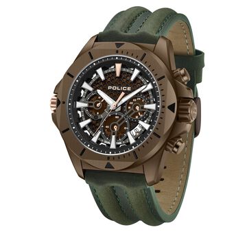 Police Men's Electrical KL Rahul Edition Leather Strap Watch