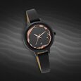 Fastrack Uptown Retreat Quartz Analog Pink Dial Leather Strap Watch for Girls