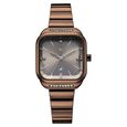 Vyb Seeker By Fastrack Quartz Analog Grey Dial Rose Gold Stainless Steel Strap Watch For Girls