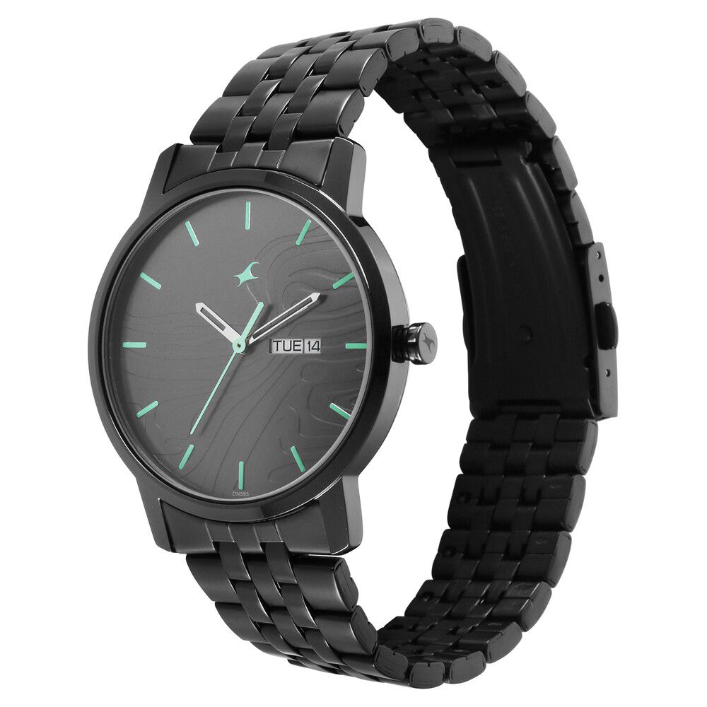 Buy Online Fastrack Urban Camo Black Dial Watch for Guys