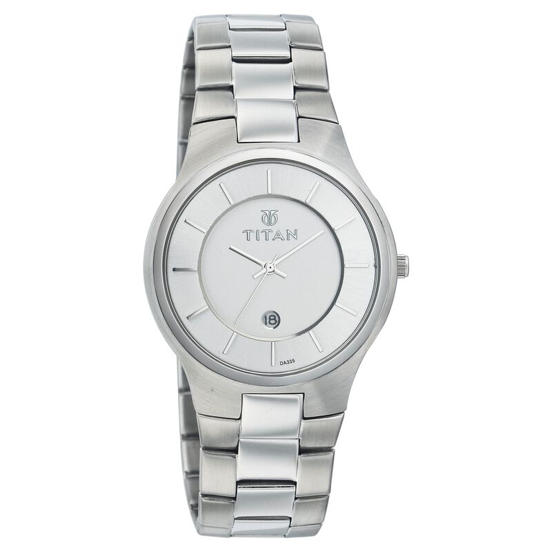Titan Quartz Analog with Date White Dial Watch for Men