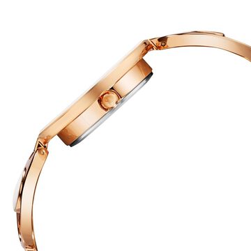 Fastrack Pulse Quartz Analog Brown Dial Metal Strap Watch For Girls