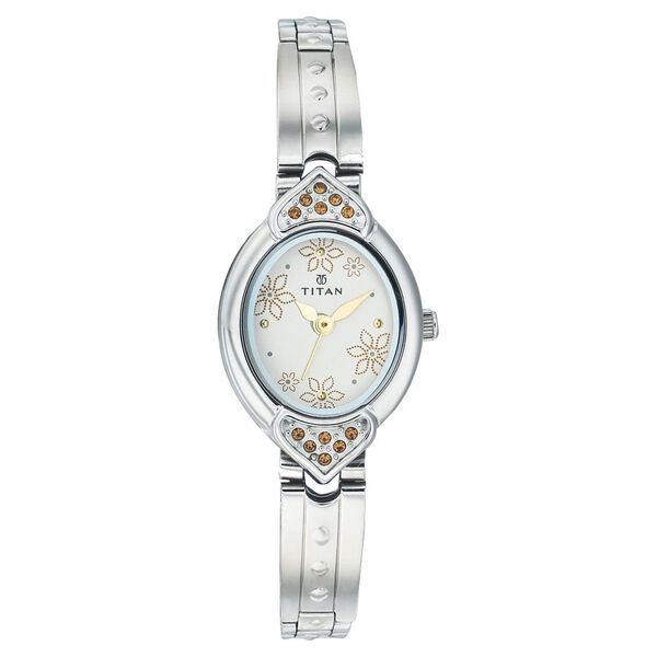 Titan Quartz Analog Silver Dial Watch for Women - image number 0