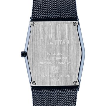 Titan Edge Whimsey Quartz Analog Blue Dial Blue Stainless Steel Strap Watch For Women