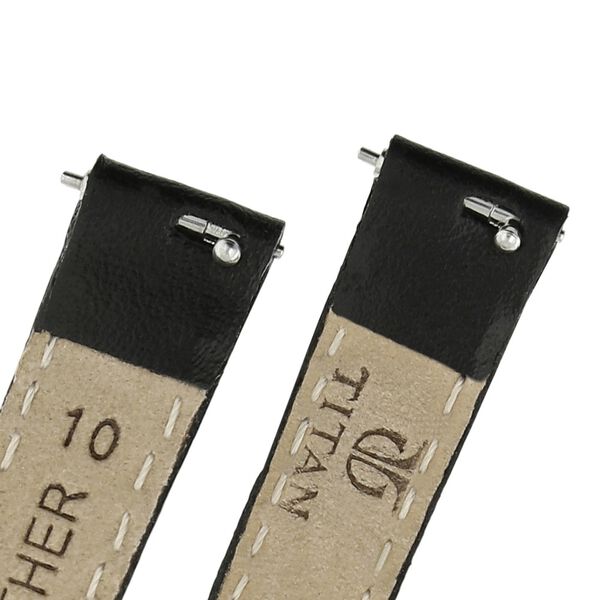 10 mm Black Genuine Leather Strap for Women - image number 4