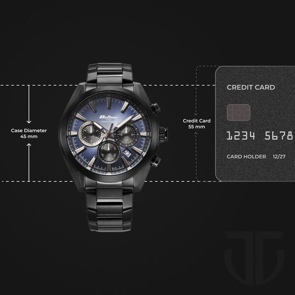 Titan Octane Classic Sporty Blue Dial Quartz Multifunction Stainless Steel Strap watch for Men - image number 2