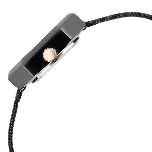 Fastrack Vyb Prodigy Quartz Analog Black Dial Stainless Steel Strap Watch for Girls - image number 4
