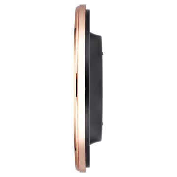 Titan Contemporary Rustic Pink Wall Clock in a Glossy Finish with a Textured Dial 32.5 x 32.5 cm (Medium)