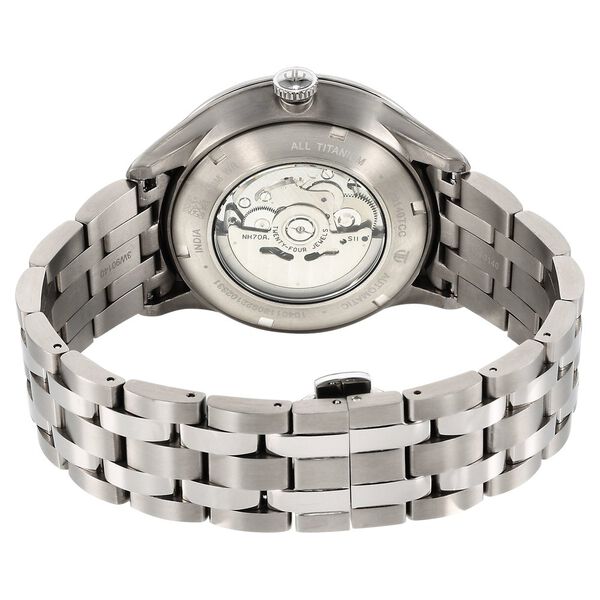 Titan Metal Mechanicals Silver Dial Silver Stainless Steel Strap Watch for Men - image number 5