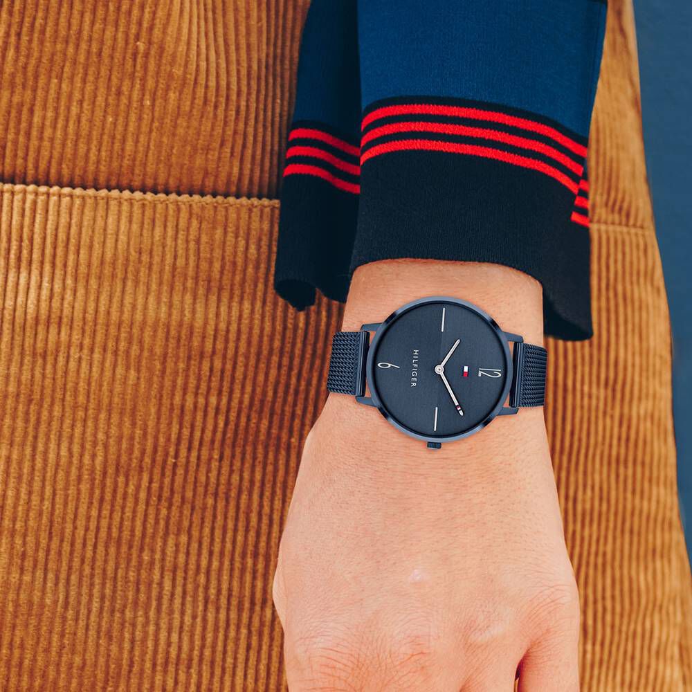 Buy Online Tommy Hilfiger Quartz Analog Blue Dial Stainless Steel