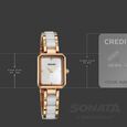 Sonata Festive Quartz Analog White Dial Metal & Plastic Strap Watch For Women - image number 3