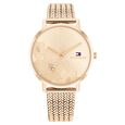 Tommy Hilfiger Quartz Analog Rose Gold Dial Stainless Steel Strap Watch for Women - image number 0