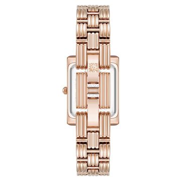 Anne Klein Quartz Analog Rose Gold Dial Rose Gold Metal Strap Watch For Women