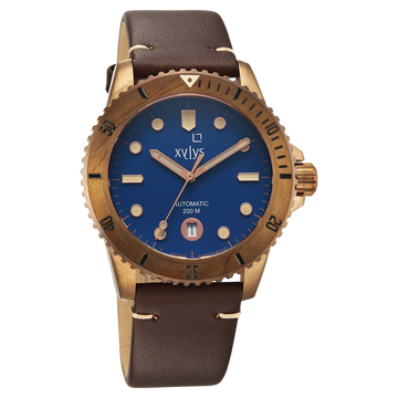Xylys Mariana Swiss Analog with Date Blue Dial Geniune Leather Strap Watch For Men