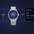 Titan Stellar Starlight Analog with Concealed Automatic and Blue Dial Silver Stainless Steel Strap Watch for Men - image number 3
