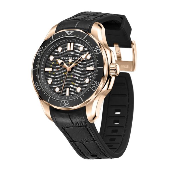 Kenneth Cole Black Dial Automatic Watch for Men - image number 2