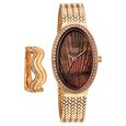 Titan Raga Glimmers Quartz Analog Brown Mother Of Pearl Dial Rose Gold Metal Strap Watch For Women - image number 0