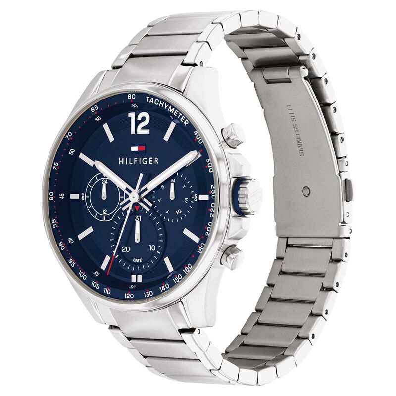 Tommy Hilfiger Blue Dial Stainless Steel Strap Watch for Men - image number 1