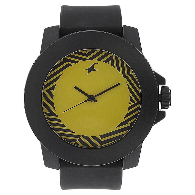 Fastrack Black And Yellow Watches Buy Online Fastrack Quartz