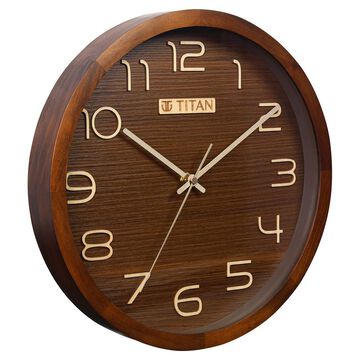 Titan Classic Wooden Wall Clock (30cm x 30cm)