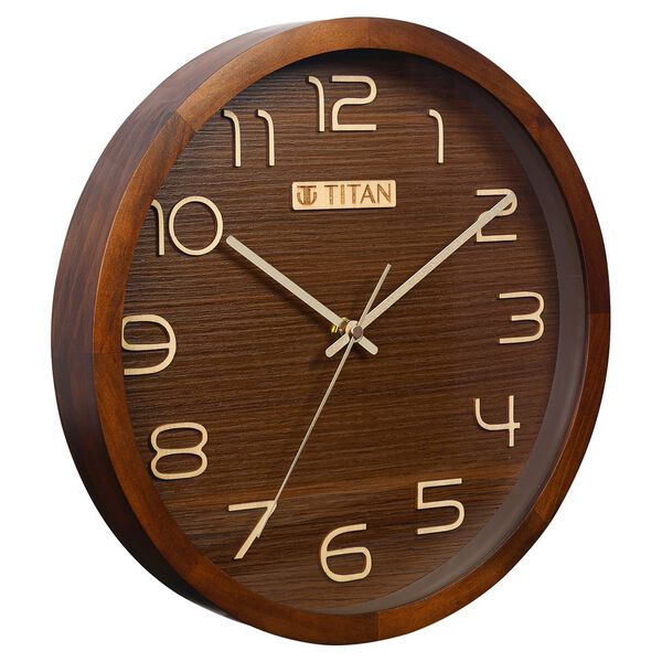 Titan Classic Wooden Wall Clock (30cm x 30cm) - image number 2